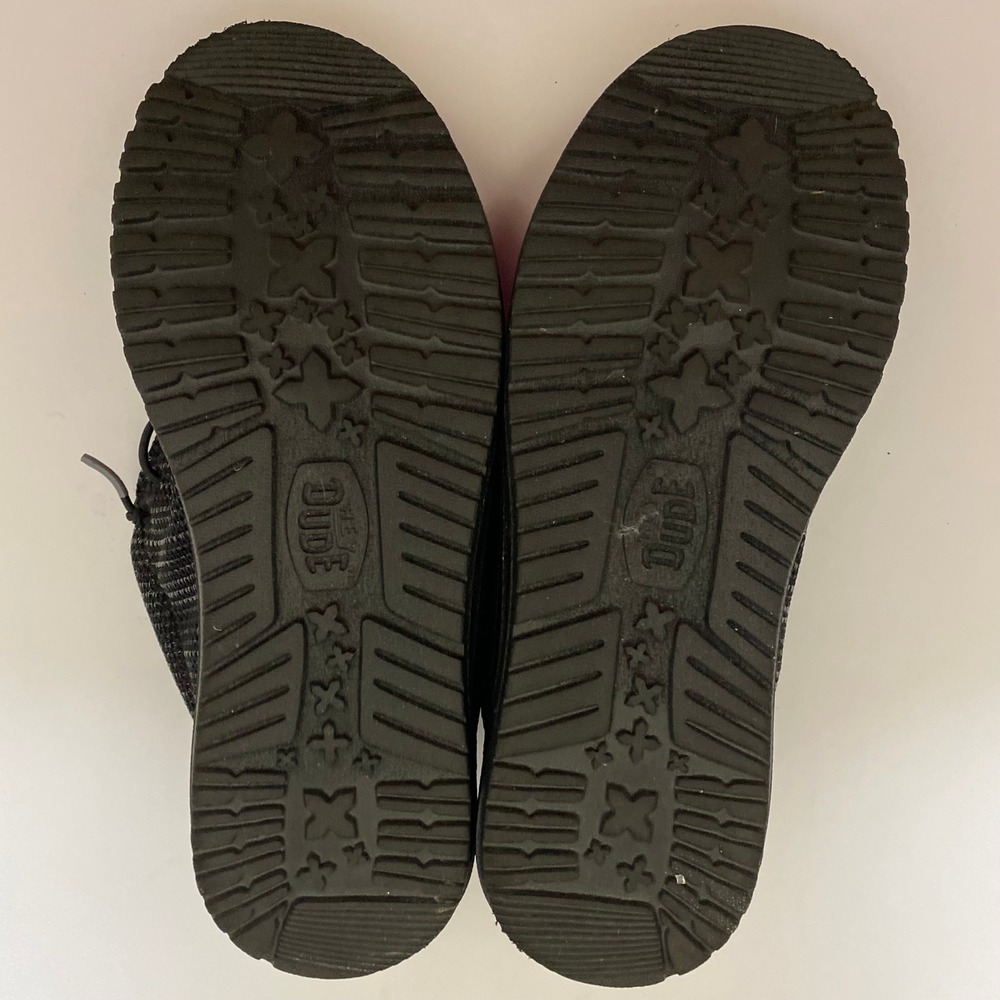 Hey Dude Gorpcore Wally Sox Mens Size 7 Black Lightweight Slip On Loafers - Picture 6 of 6